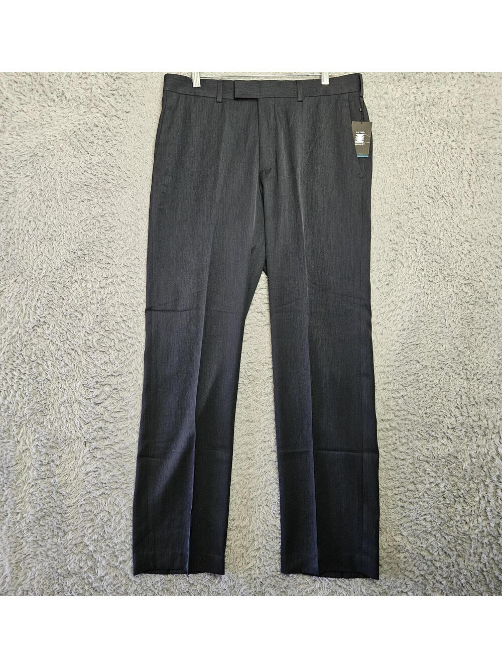 AXIST Pants 33x32 (Fits 34x32) Ultra Series No Iron Melange Straight Navy NEW
